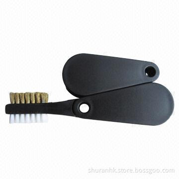 Golf 2-way Club Brush, Features a Hard Brush for Irons and a Soft Brush for Woods
